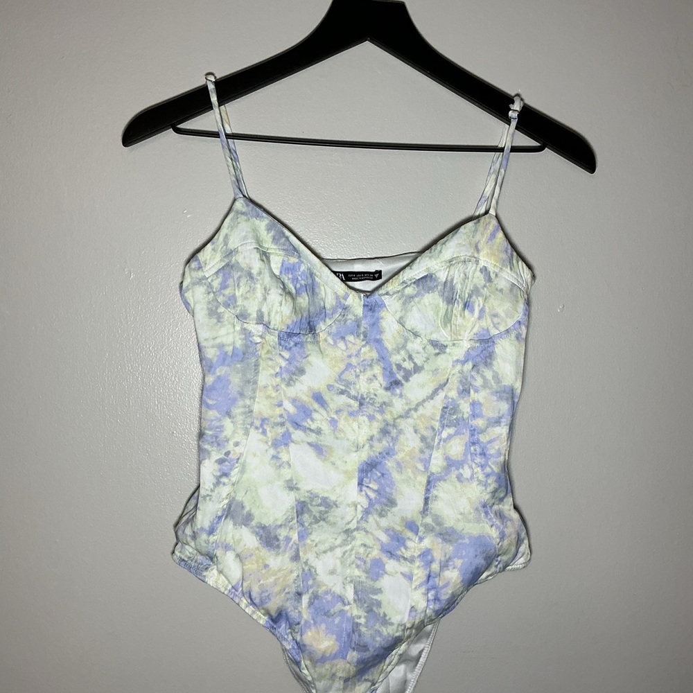 Zara Multicolor Tie-Dye Bodysuit
